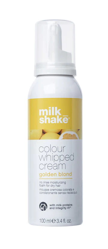 Milkshake coloured whipped cream Golden blonde