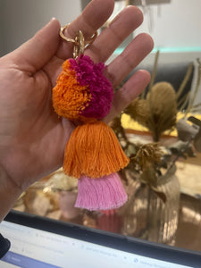 Pom Pom keyrings