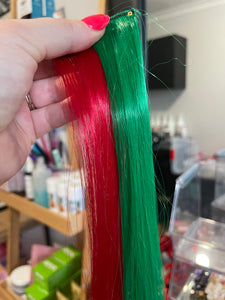 Christmas extension clip ins