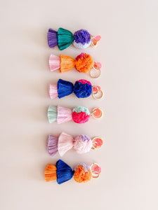 Pom Pom keyrings