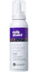 Milkshake Coloured whipped cream Violet
